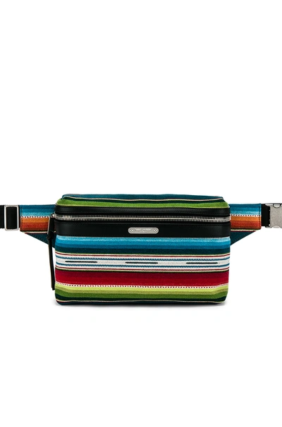 Shop Saint Laurent Fanny Pack In Black & Multi