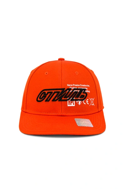 Shop Heron Preston Ctnmb Baseball Cap In Orange In Orange & Multi