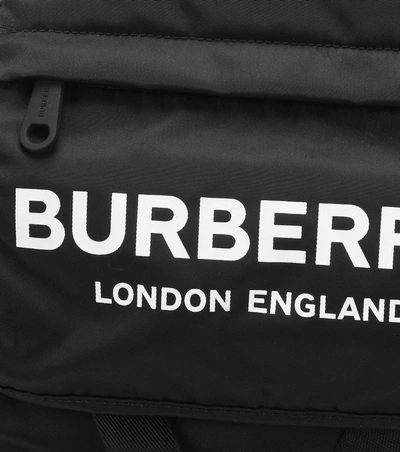 Shop Burberry Ll Wilfin Logo Backpack In Black