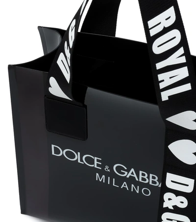 Shop Dolce & Gabbana Street Shopper Tote In Black