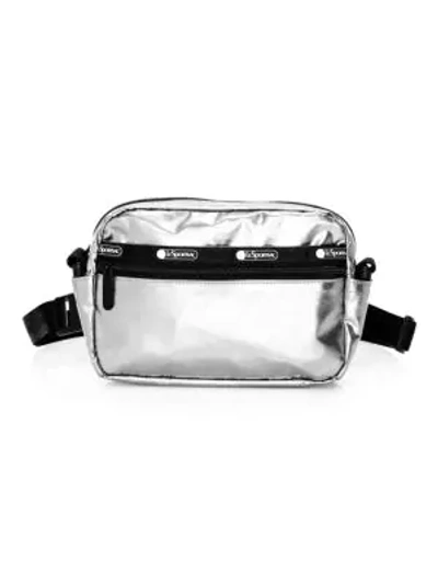 Shop Lesportsac Candace Convertible Belt Bag In Silver