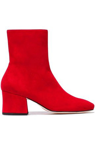 Shop Dorateymur Woman Suede Ankle Boots Red