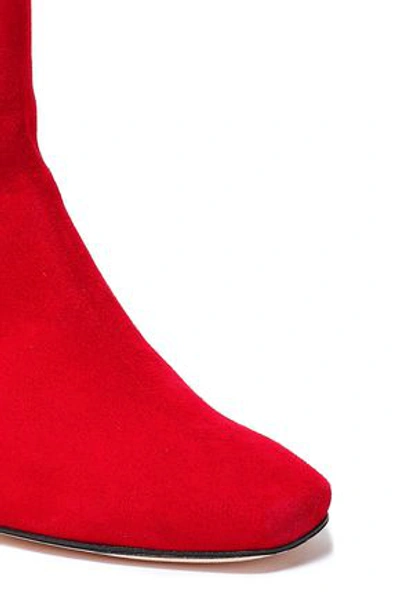 Shop Dorateymur Woman Suede Ankle Boots Red
