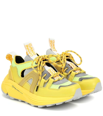 Metafor bølge travl Ganni Brooklyn Low Sneakers In Yellow | ModeSens