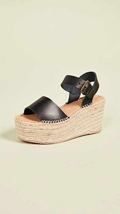 Shop Soludos Minorca High Platform Sandals In Black