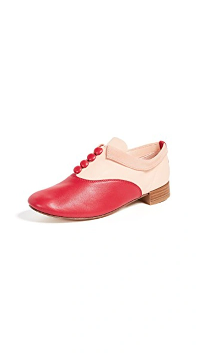 Shop Repetto X Sia Zizi Flats In Red/nude