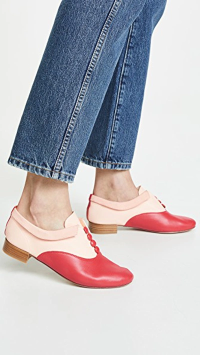 Shop Repetto X Sia Zizi Flats In Red/nude