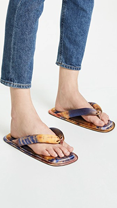 Shop Pedro Garcia X Raquel Allegra Kaname Flip Flop In Sunset