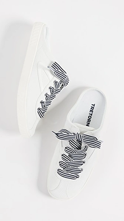 Shop Tretorn Cam Mule Sneakers In Vintage White