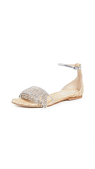 Shop Polly Plume Bella Sandals In Bling Bling