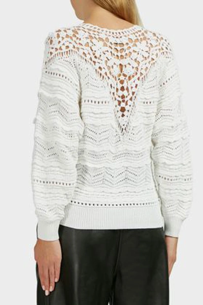 Shop Isabel Marant Camden Knit Jumper In White