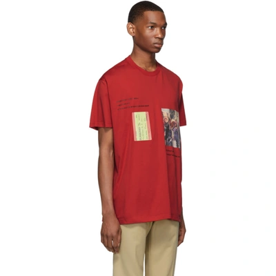 Shop Burberry Red Women T-shirt In Brght Red