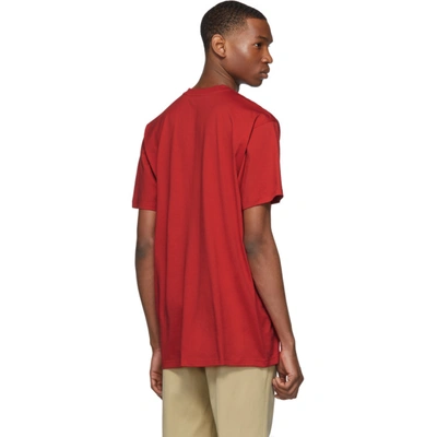 Shop Burberry Red Women T-shirt In Brght Red