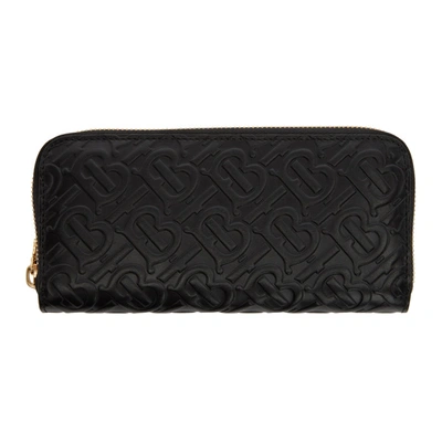 Shop Burberry Black Ellerby Continental Wallet