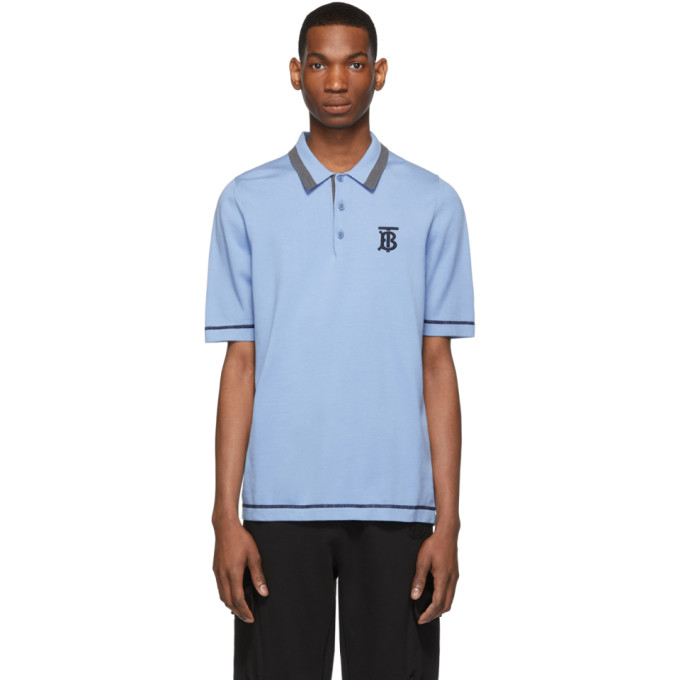 baby blue burberry polo