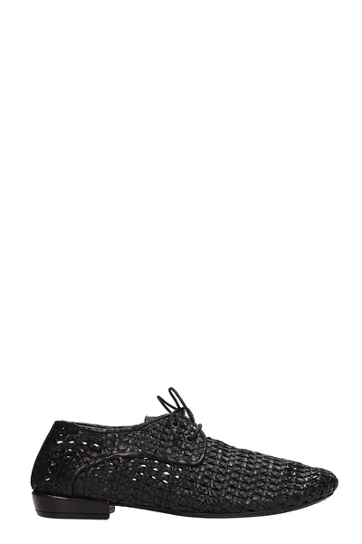 Shop Marsèll Marsell Black Leather Lace-up Shoes