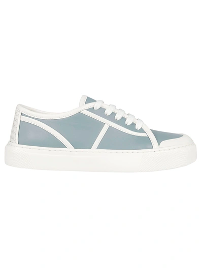 Shop Bottega Veneta Lace-up Sneakers In Tweedia/white/