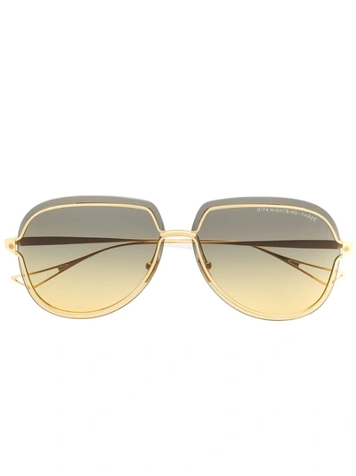 Shop Cartier Aviator Sunglasses In Metallic