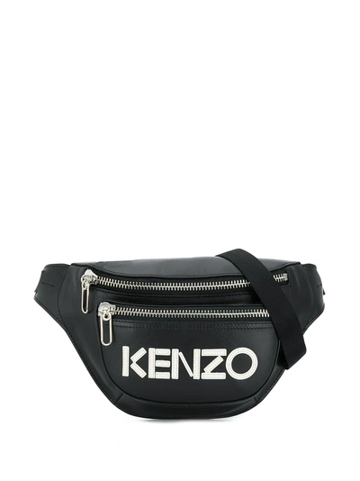 Shop Kenzo Classic Logo Belt Bag - Black