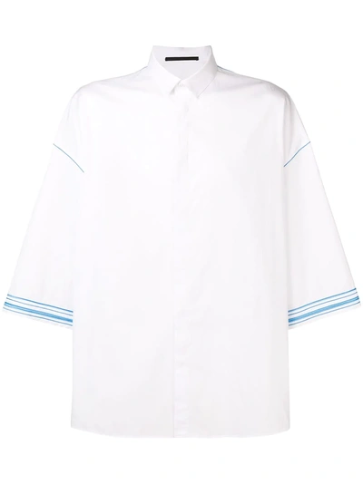 Shop Haider Ackermann Contrast-trim Shirt - White