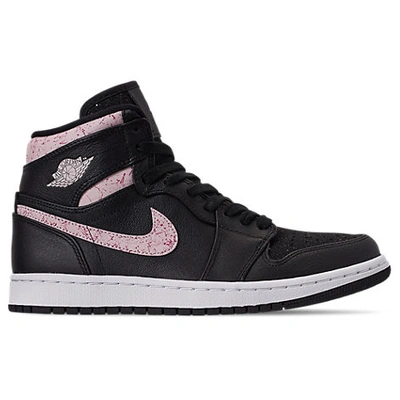 Shop Nike Jordan Women's Air Jordan Retro 1 Premium Basketball Shoes, Black - Size 8.0