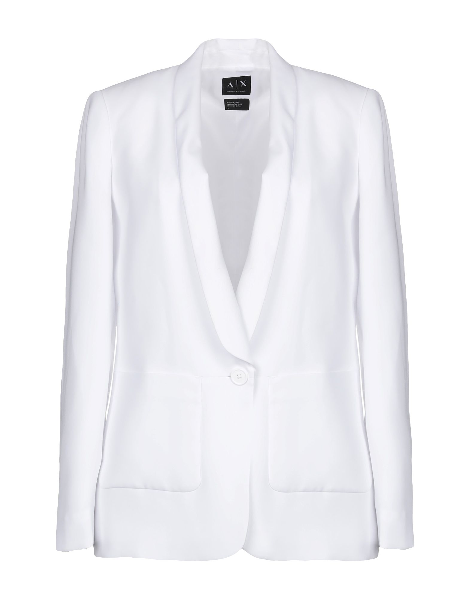 armani exchange jacket white