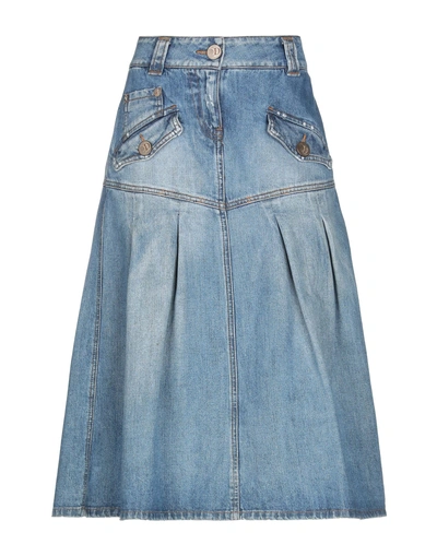 Shop Divina Denim Skirt In Blue