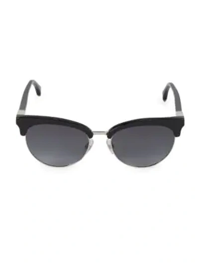 Shop Fendi 55mm Butterfly Sunglasses In Black