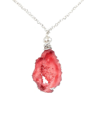 Shop Almala Necklace In Red