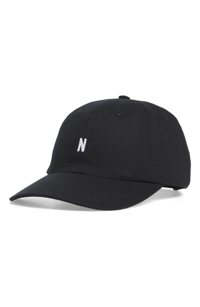 Shop Norse Projects Twill Ball Cap - Black