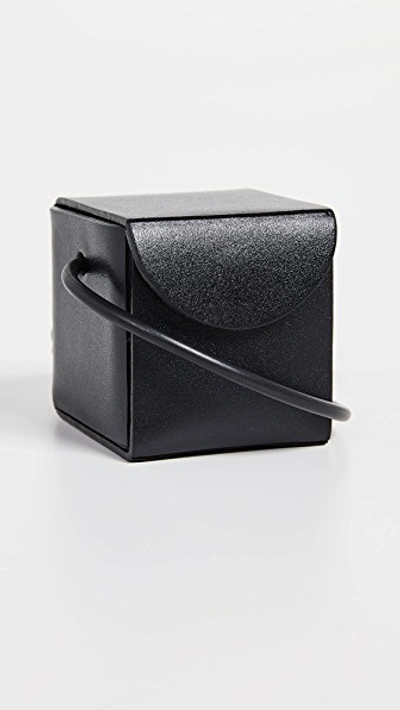 Shop Building Block Mini Cube Sling Bag In Black