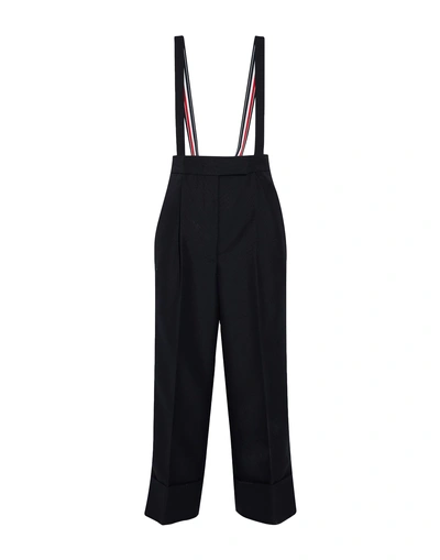 Shop Thom Browne Cropped Pants & Culottes In Black