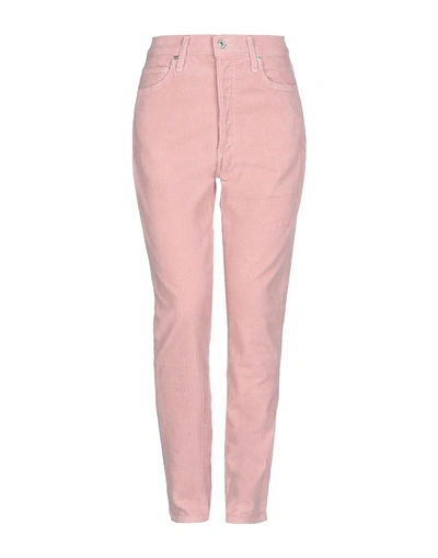Shop Citizens Of Humanity Woman Pants Pink Size 31 Cotton, Elastane