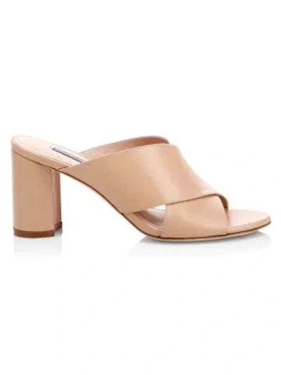 Stuart weitzman sale galene leather mules