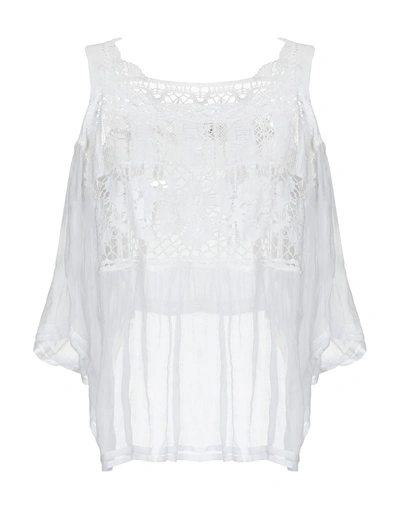 Shop Marc Le Bihan Blouse In White