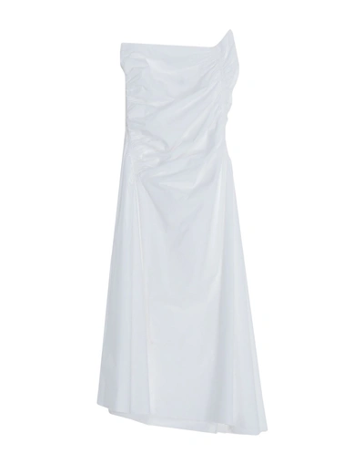 Shop Pringle Of Scotland Knee-length Dress In White