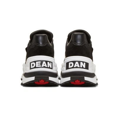 Shop Dsquared2 White And Black Backyard Punk The Giant Hike Sneakers In M063 Nerbia