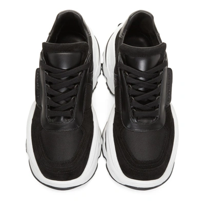 Shop Dsquared2 White And Black Backyard Punk The Giant Hike Sneakers In M063 Nerbia