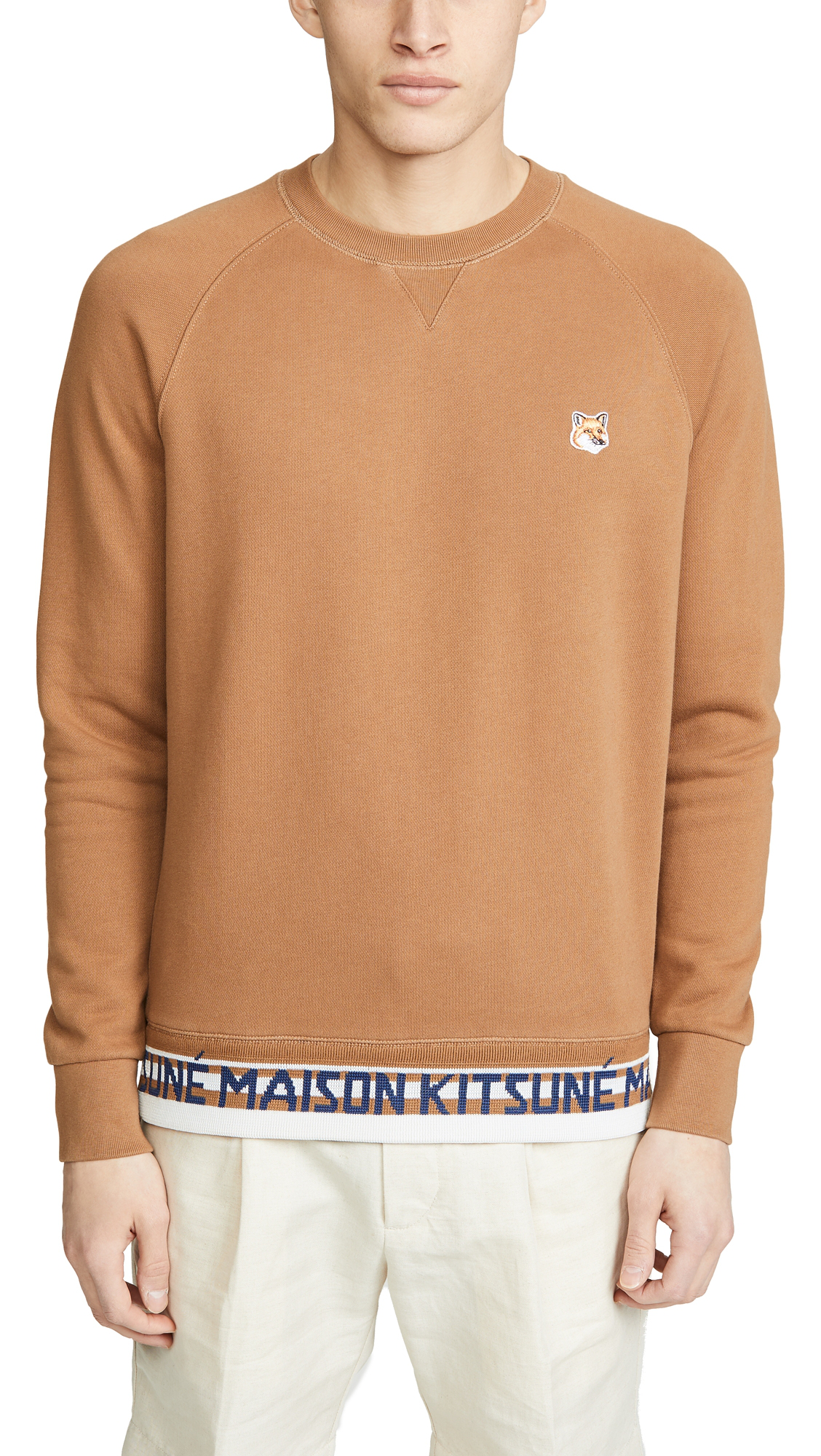 maison kitsune fox head sweatshirt
