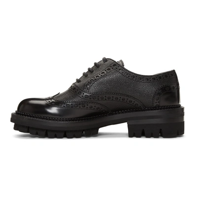 Shop Dsquared2 Black Tudor Brogues