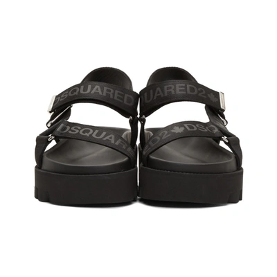 Shop Dsquared2 Black Acid Punk Sandals In M084 Black