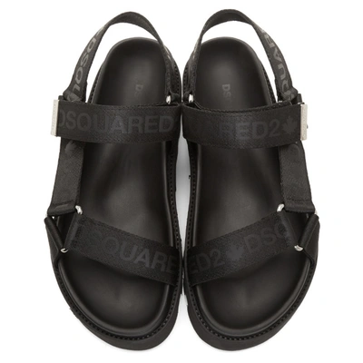 Shop Dsquared2 Black Acid Punk Sandals In M084 Black