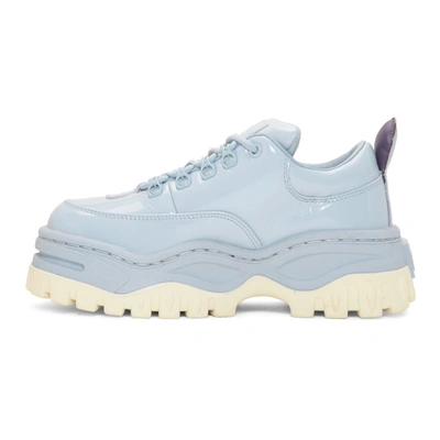 Shop Eytys Blue Patent Angel Sneakers In Ice