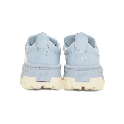 Shop Eytys Blue Patent Angel Sneakers In Ice