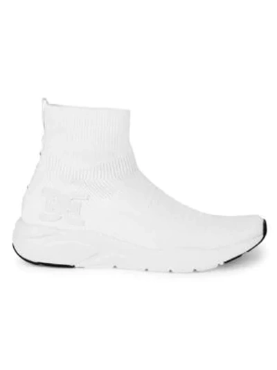 Shop Sam Edelman Tara Logo Sock Runners In White