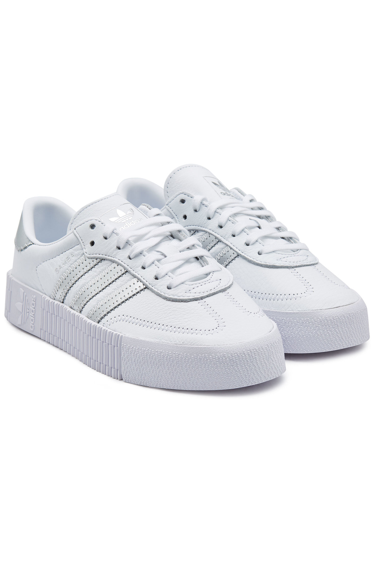 adidas platform white sneakers