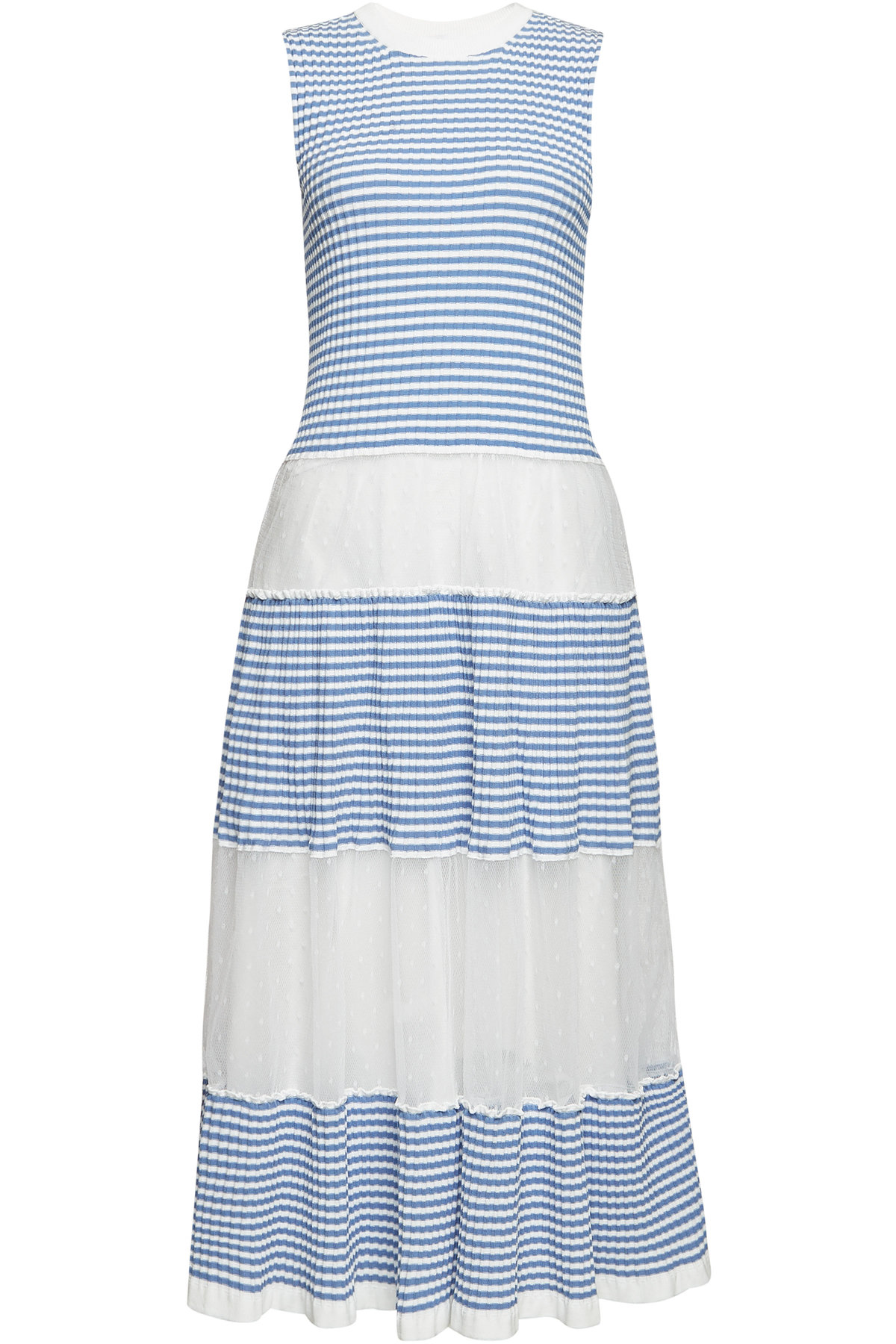 striped cotton maxi dress