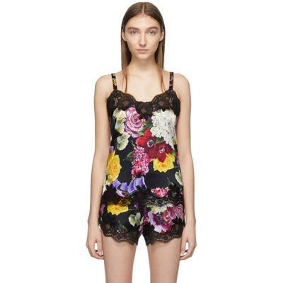 Shop Dolce & Gabbana Dolce And Gabbana Multicolor Floral Camisole In Hnw86 Orten