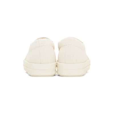 Shop Rick Owens Drkshdw Off-white Boat Slip-on Sneakers In 211 Natural