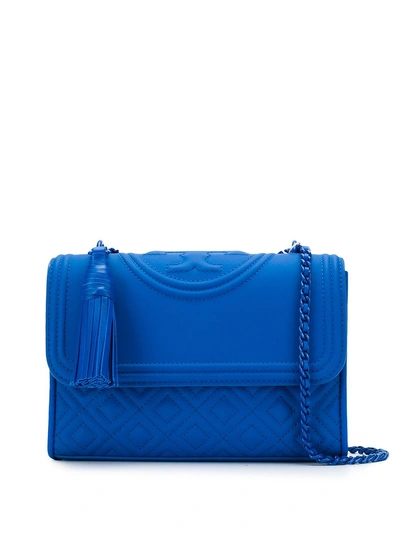 Shop Tory Burch Fleming Shoulder Bag - Blue